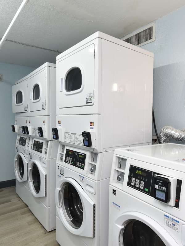 Community washer and dryer at Passenger Flats in Chattanooga, Tennessee