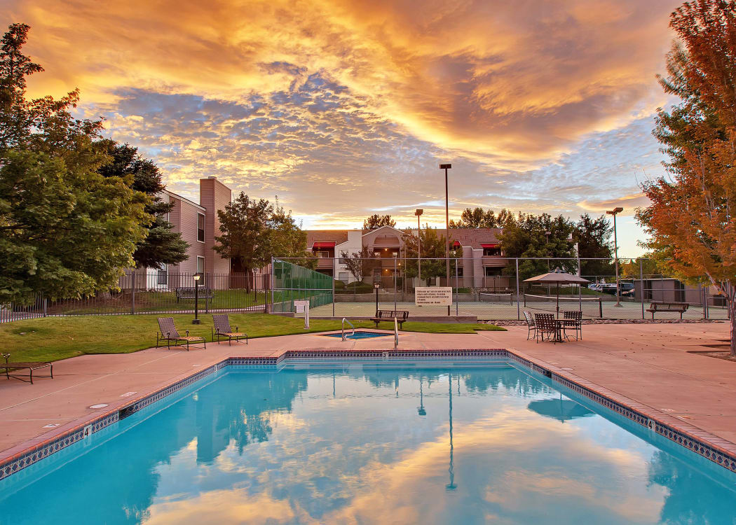 Pool at The Lodge at McCarran Ranch Apartment Homes