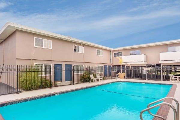 Swimming pool at Marina Breeze in San Leandro, California