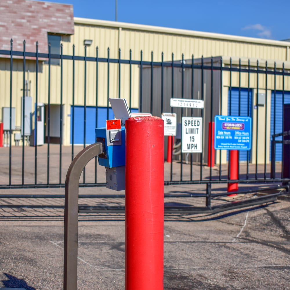 Keypad entry at STOR-N-LOCK Self Storage in Aurora, Colorado