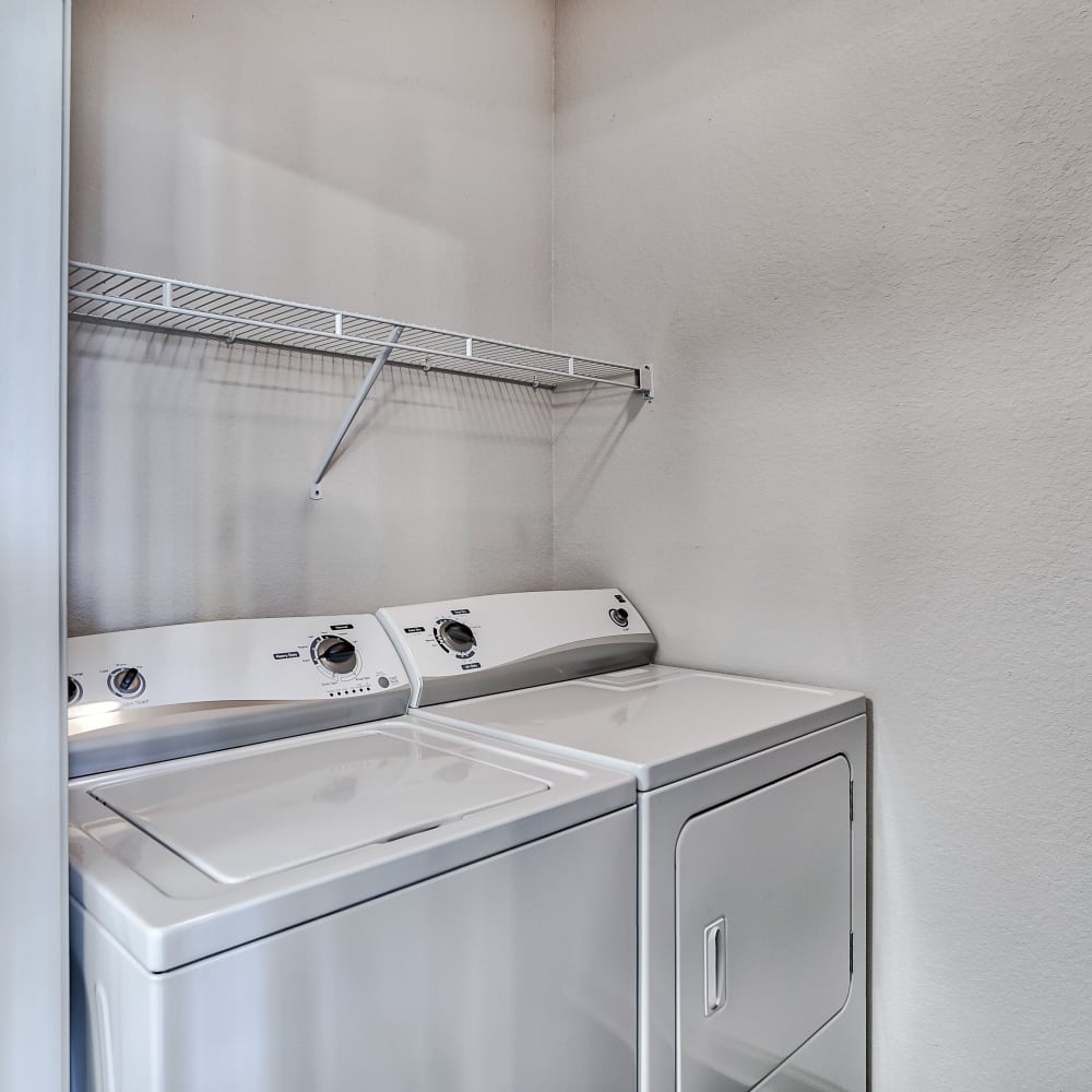 In-unit washer and dryer at Bridgeway Chattanooga, Chattanooga, Tennessee