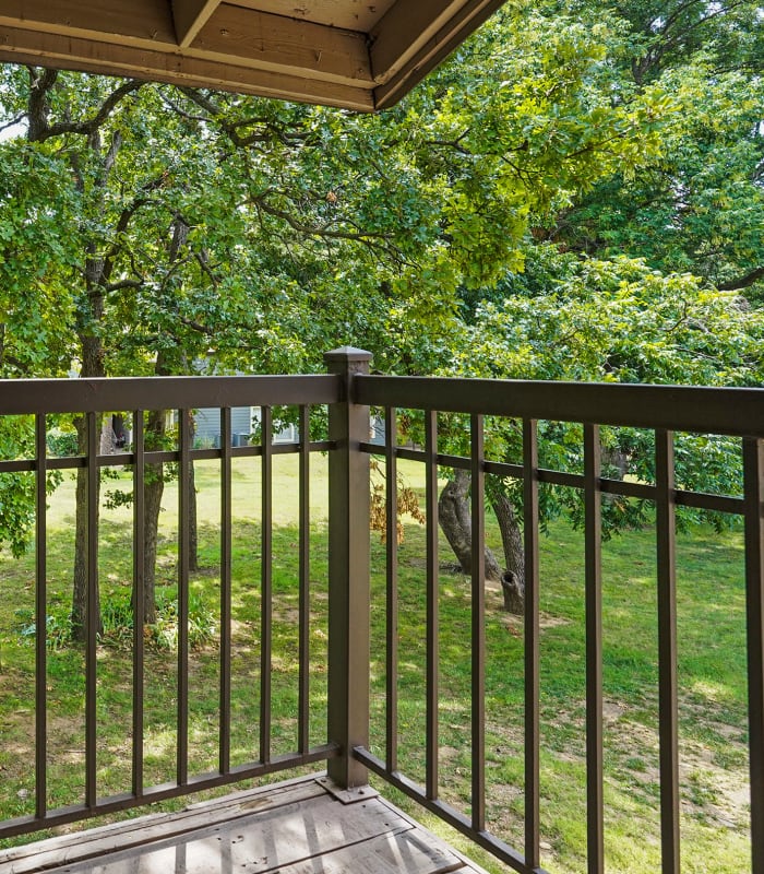 Balcony of Country Hollow in Tulsa, Oklahoma