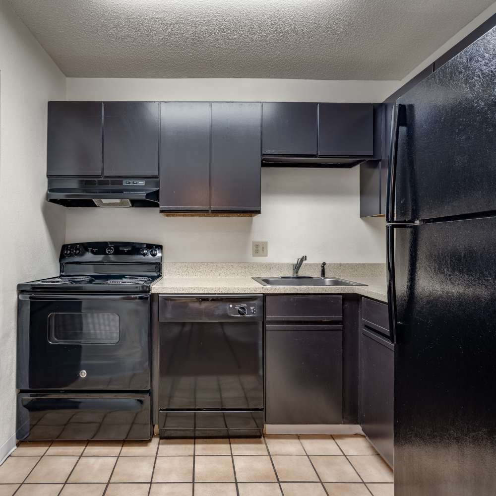Modern kitchen at Germantown Gardens in East Ridge, Tennessee