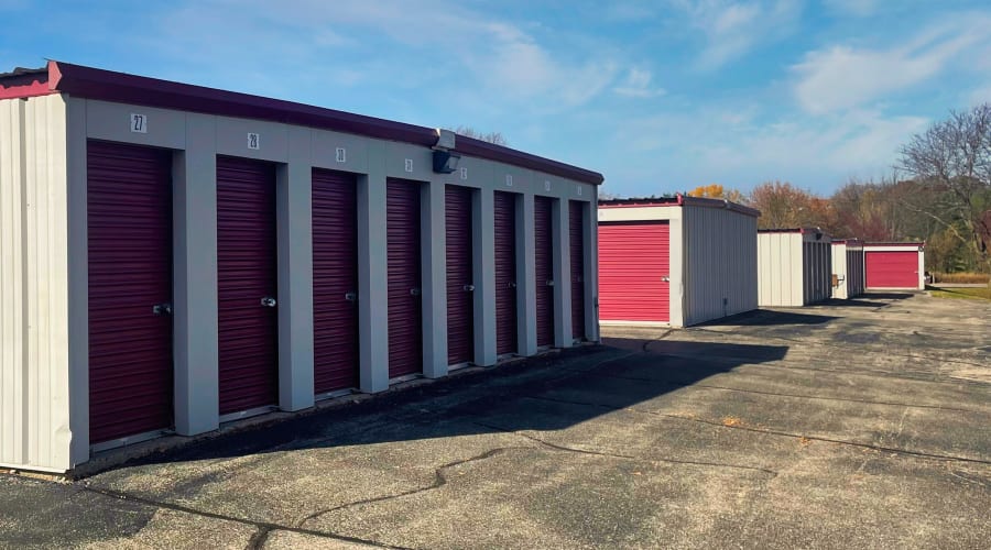 Exterior of outdoor units at KO Storage in Middleton, Wisconsin
