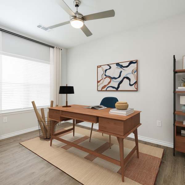 Work desk at Preserve at Gresham Lake in Raleigh, North Carolina