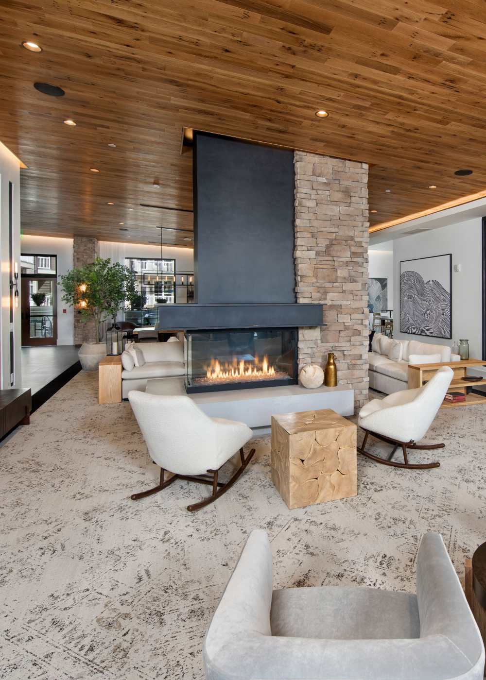 Clubhouse interior at The Row at Barrett, Kennesaw, Georgia