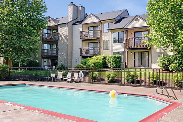 Swimming pool at Willow Grove Apartment Homes in Beaverton, OR