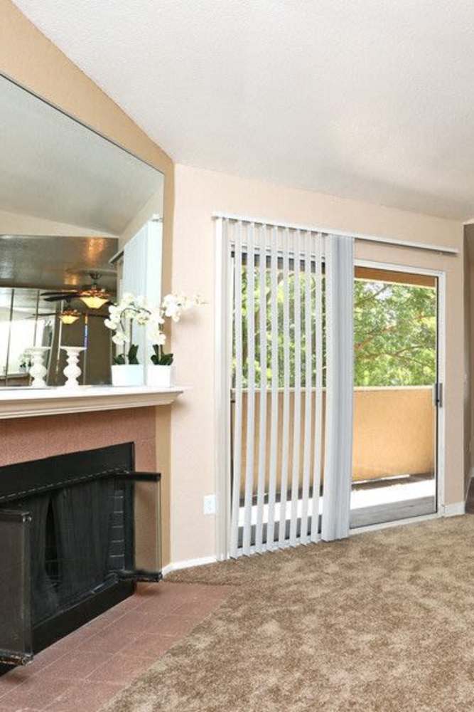 Fireplace at Willow Grove in Modesto, California