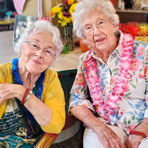 Residents enjoying tea at The Oxford Grand Assisted Living & Memory Care in Kansas City, Missouri