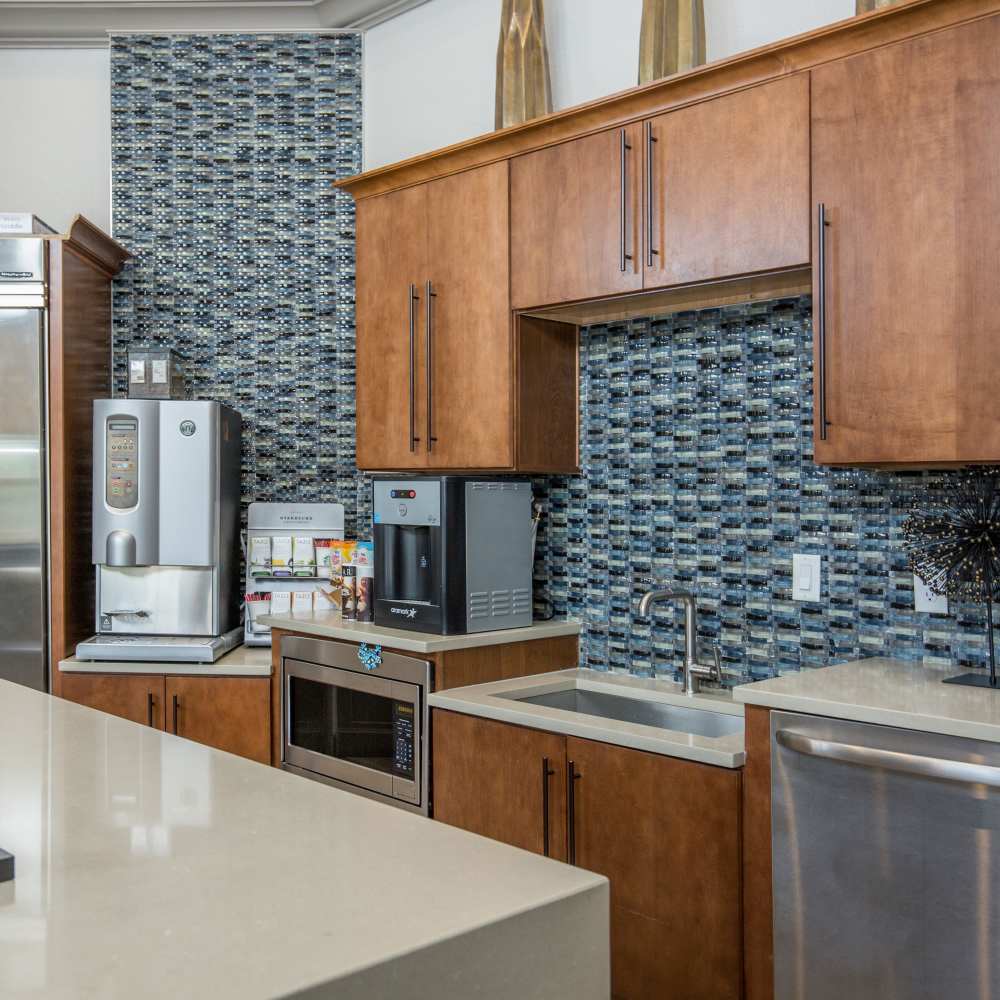 Clubhouse kitchen at Panorama at Arvada Ridge in Arvada,Colorado