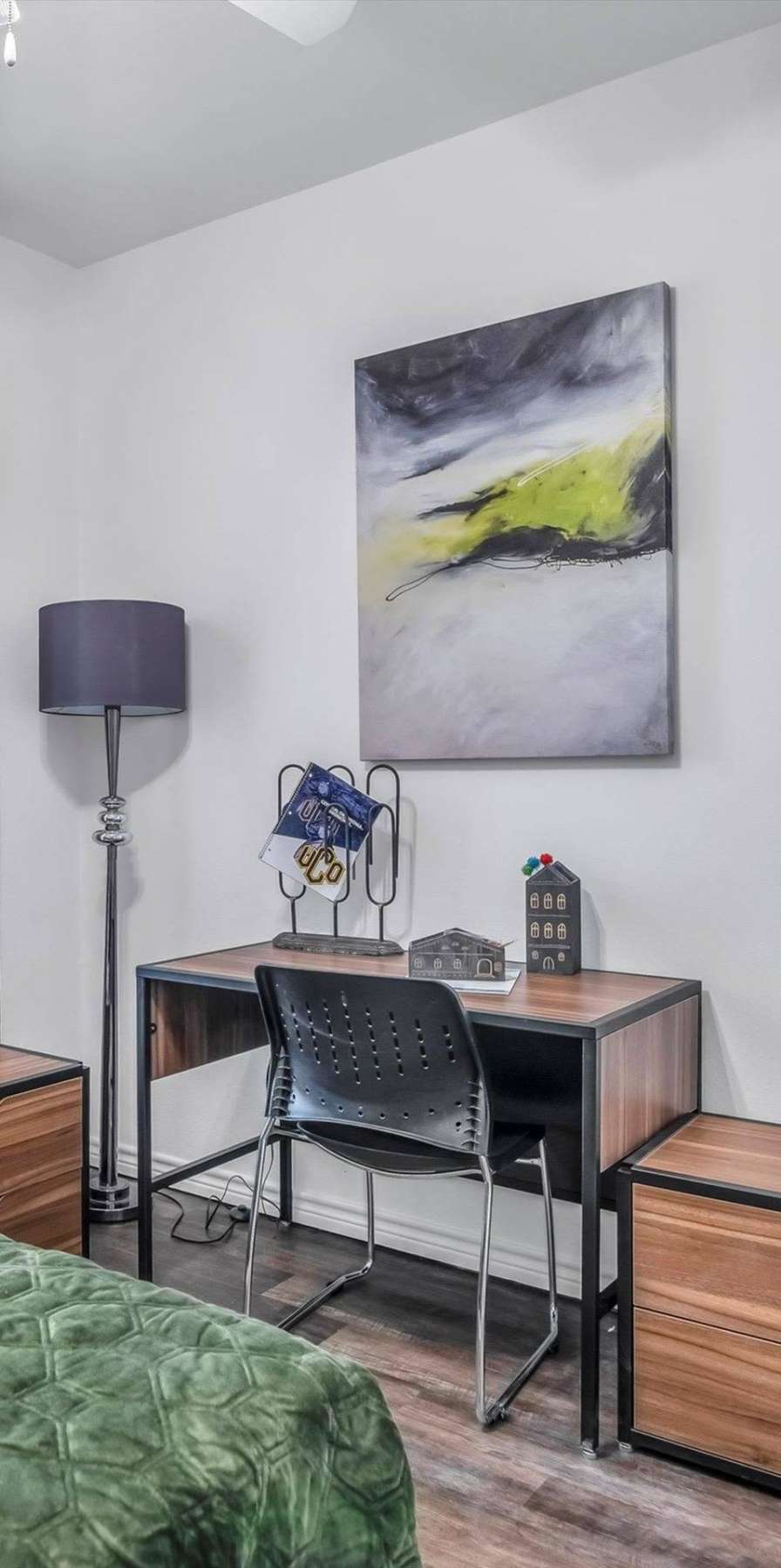 Bedroom study space at Rendezvous in Edmond, Oklahoma