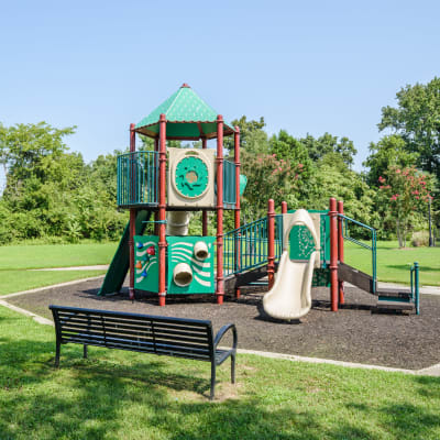 A playground for children at The Village at Whitehurst Farm in Norfolk, Virginia