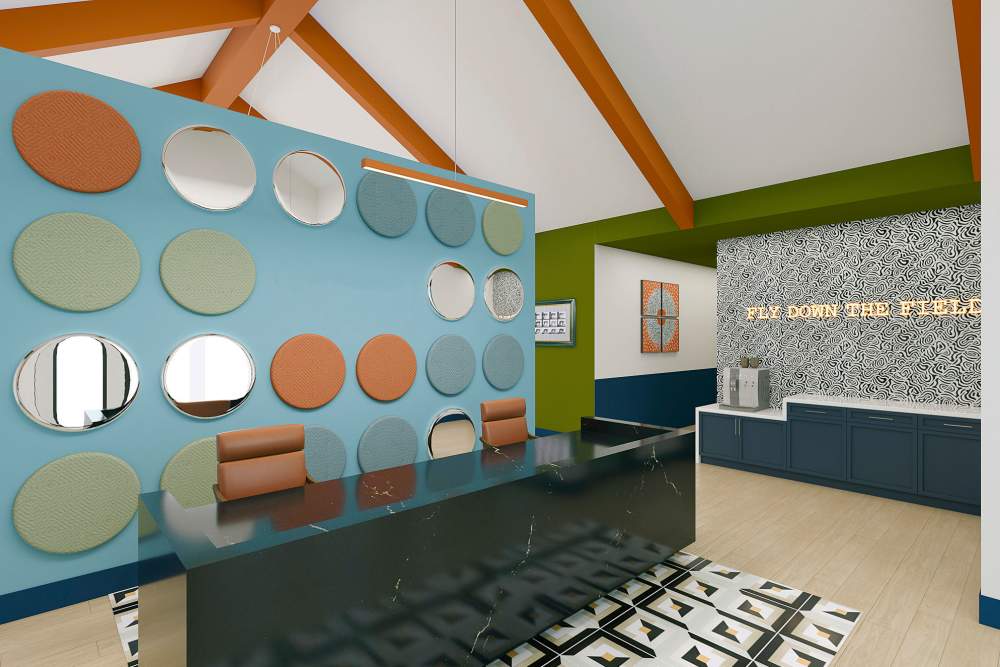 Rendering of new clubhouse at The Beacon Auburn in Auburn, Alabama