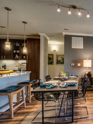 Modern kitchens at The Abbey at Dominion Crossing