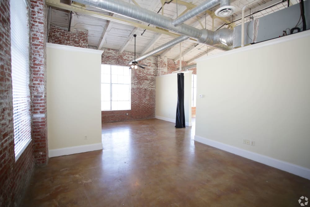 Large room with good light at Broadway Lofts in Macon, Georgia