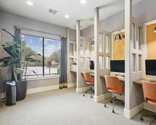 Work area on clubhouse at Platinum Shavano Oaks in San Antonio, Texas