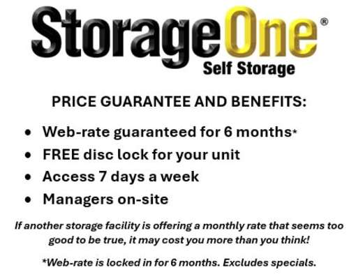 Specials at StorageOne Self Storage in Las Vegas, Nevada
