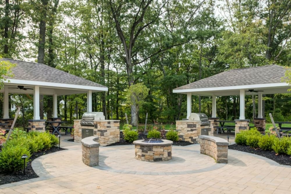 Fire pit of Wingate Apartments in Hamilton, New Jersey