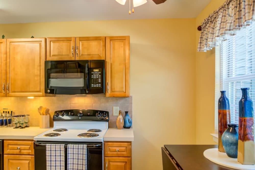 Kitchen at Park Apartments in Bordentown, New Jersey