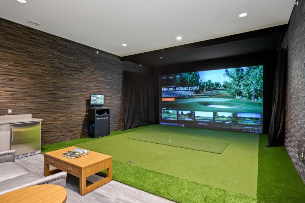 Golf room at Anthology of Farmington in Farmington, Connecticut