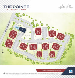 Site map of The Pointe at Westland in Cleveland, Tennessee