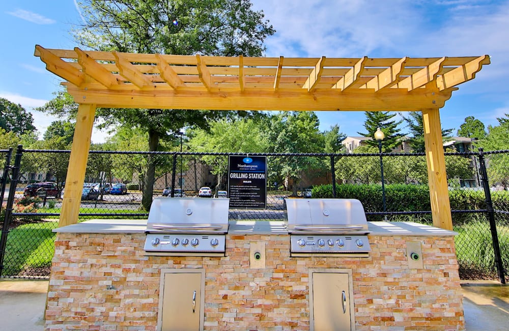 Grilling station at Northampton Apartment Homes in Largo, Maryland