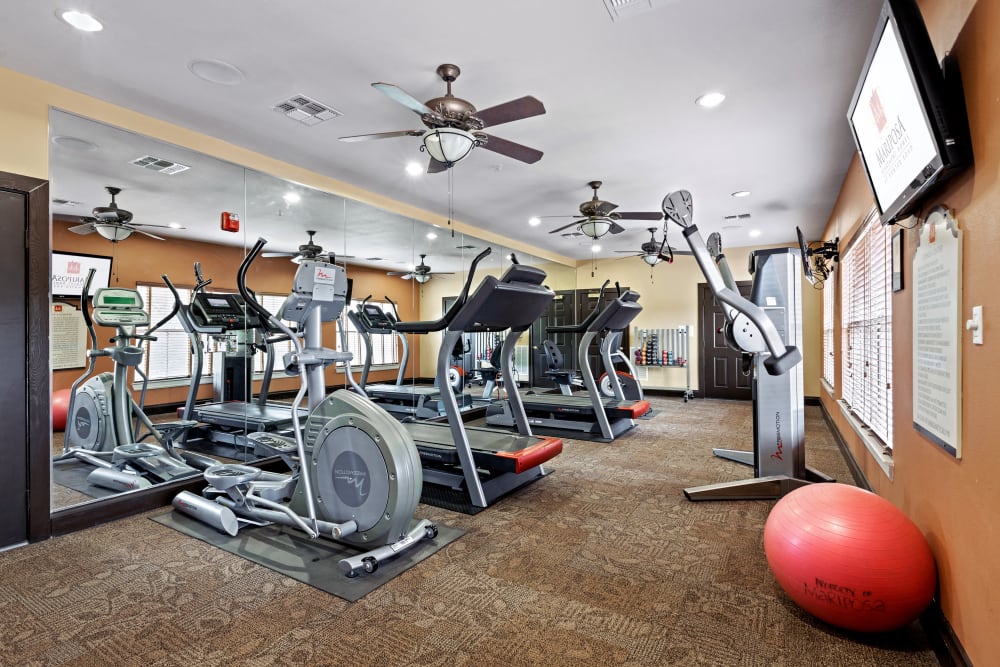 Fitness Center at Mariposa at Hunter Road in San Marcos, Texas