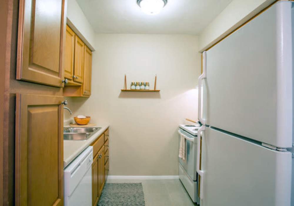 Kitchen at Beau Jardin Apartments in St. Louis, Missouri