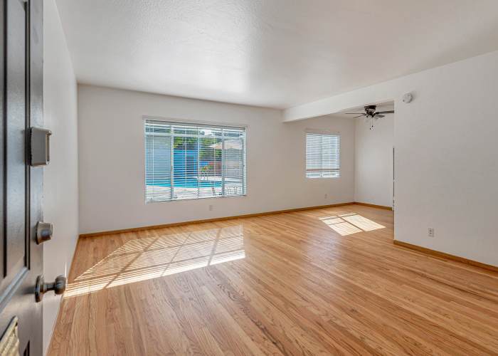 Living room at Station 245 in Mountain View, California
