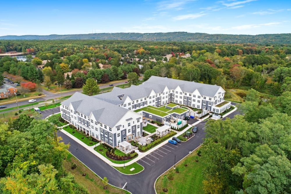 Aerial view of Anthology of Farmington in Farmington, Connecticut