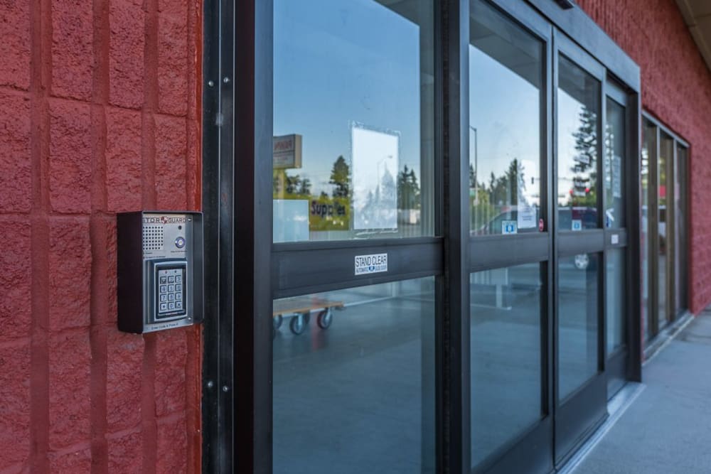 Entrance at Orchards Center Self Storage in Vancouver, Washington