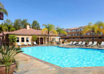Swimming pool at apartments in Mission Viejo