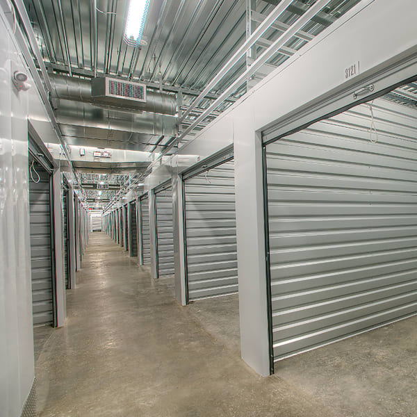 Open indoor units at StorQuest Self Storage in Reno, Nevada