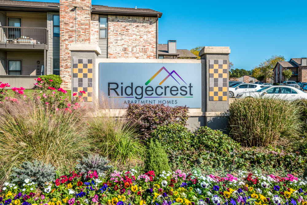 View of memorial at Ridgecrest in Denton, Texas