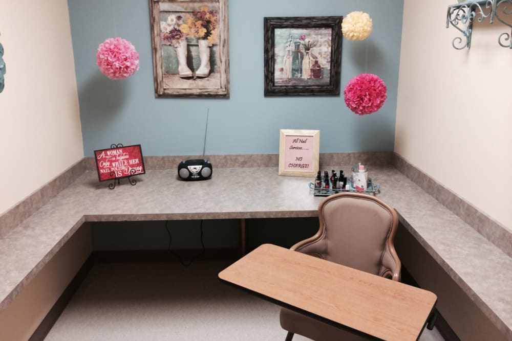 Nail station at Masternick Memorial in New Middletown, Ohio