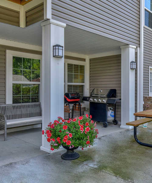 Barbeque area at Capital Greene in Wheeling, West Virginia