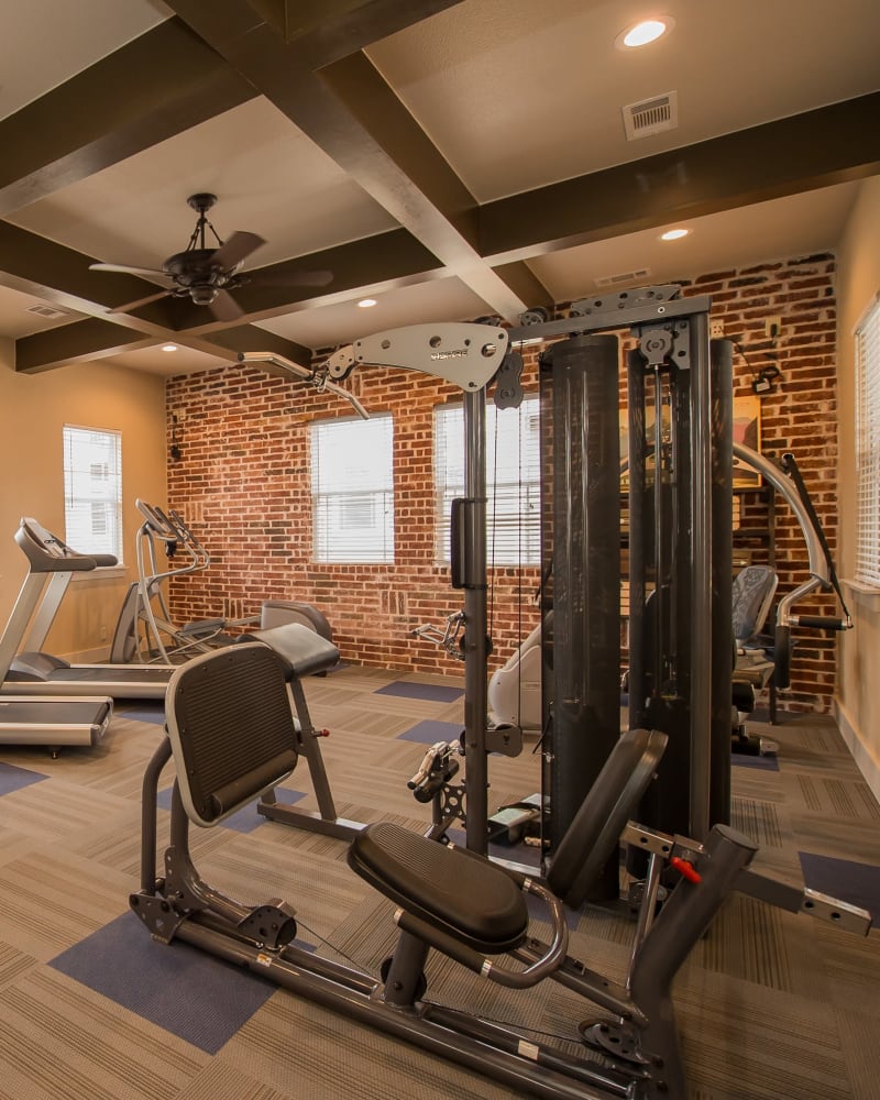 Fitness center at Scissortail Crossing Apartments in Broken Arrow, Oklahoma