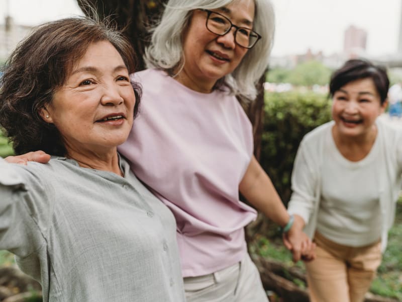 Resident friends at Garden Place Millstadt in Millstadt, Illinois