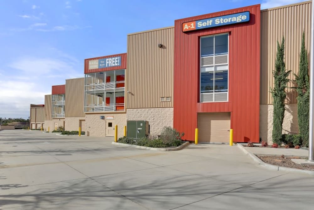 Exterior of A-1 Self Storage in San Diego, California