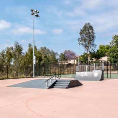 A skatepark at Orleck Heights in San Diego, California