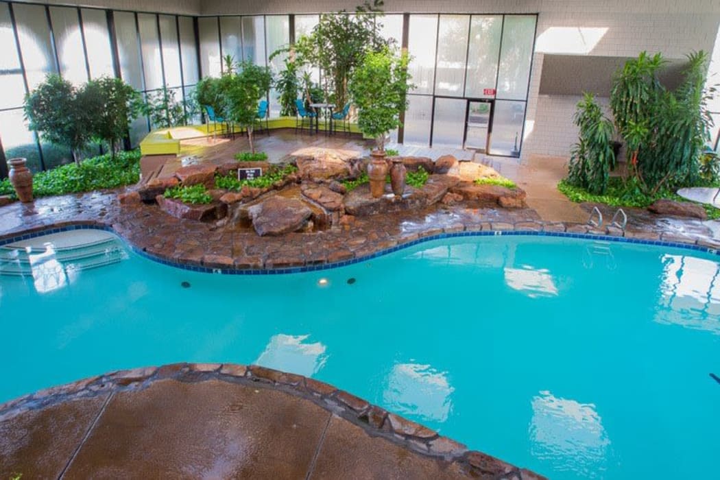 Beautiful indoor pool at Sunchase Apartments in Tulsa, Oklahoma