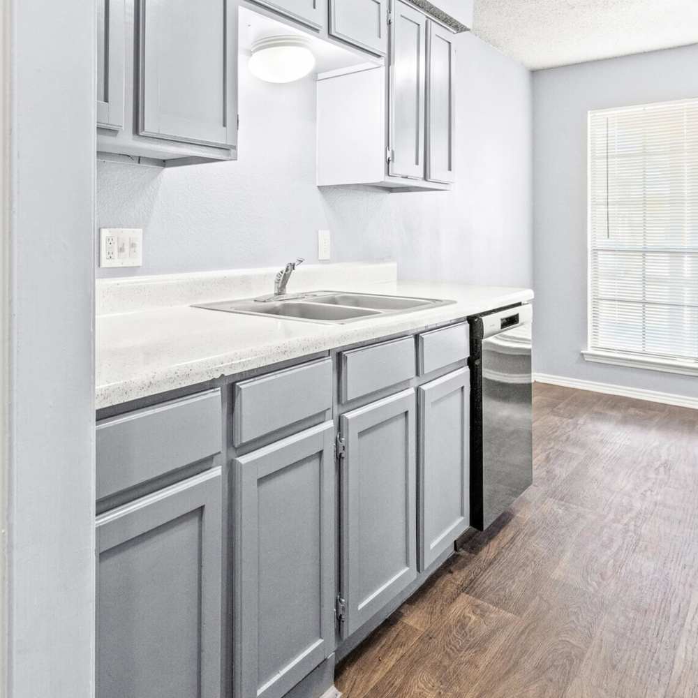 Kitchen with lots of storage at North Hills Place in Richland Hills, Texas