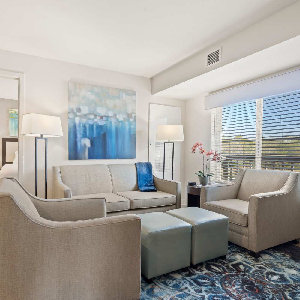Living room at WaterWalk Kansas City - Overland Park in Overland Park, Kansas
