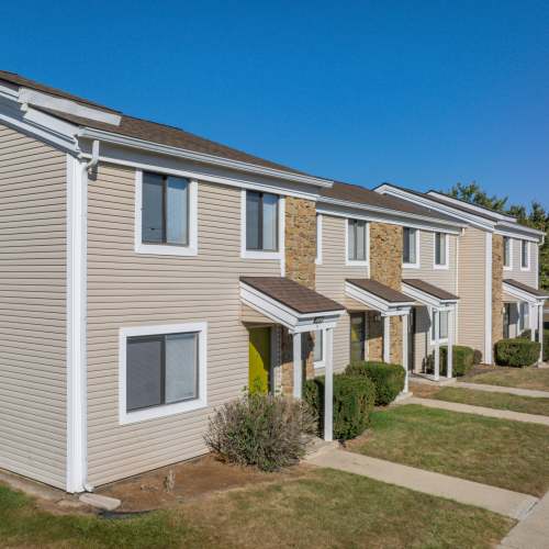 Side view of apartment at Twyckenham Apartments in Lafayette, Indiana