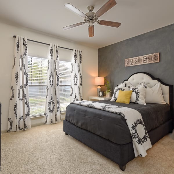 Bedroom with a view at The Heights at Old Peachtree in Suwanee, Georgia