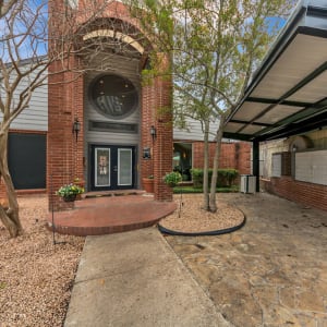 Clubhouse entrance at Pecan Ridge in Waco, Texas