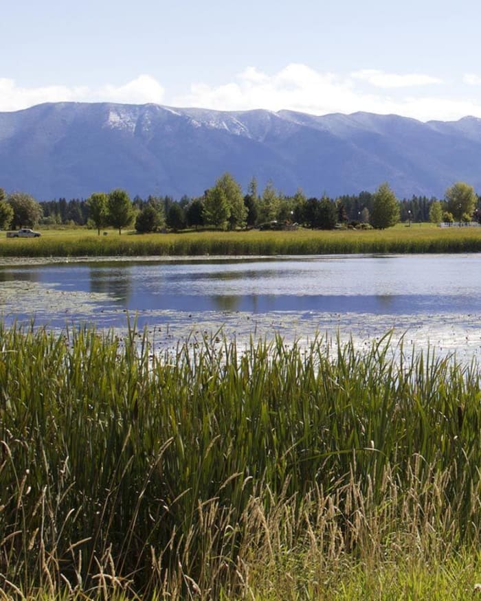 Beautiful mountain views at The Springs at Whitefish in Whitefish, Montana.