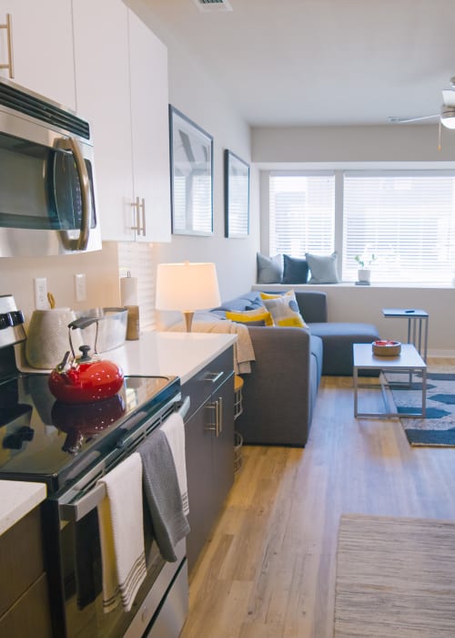 Living room at College Town Fayetteville in Fayetteville, Arkansas