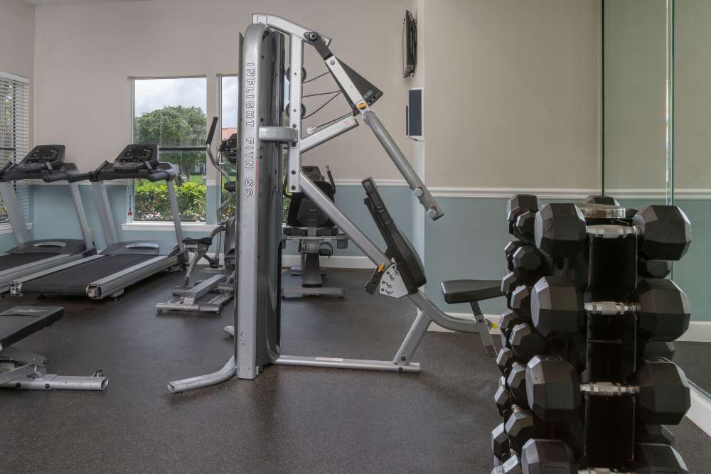 Fitness center at Isles at East Millenia in Orlando, Florida