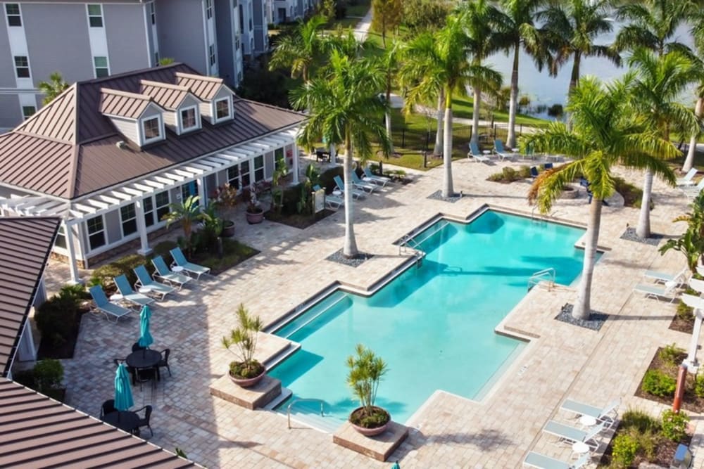 aerial view of Bradenton, Florida near Goldelm at Bennett Park